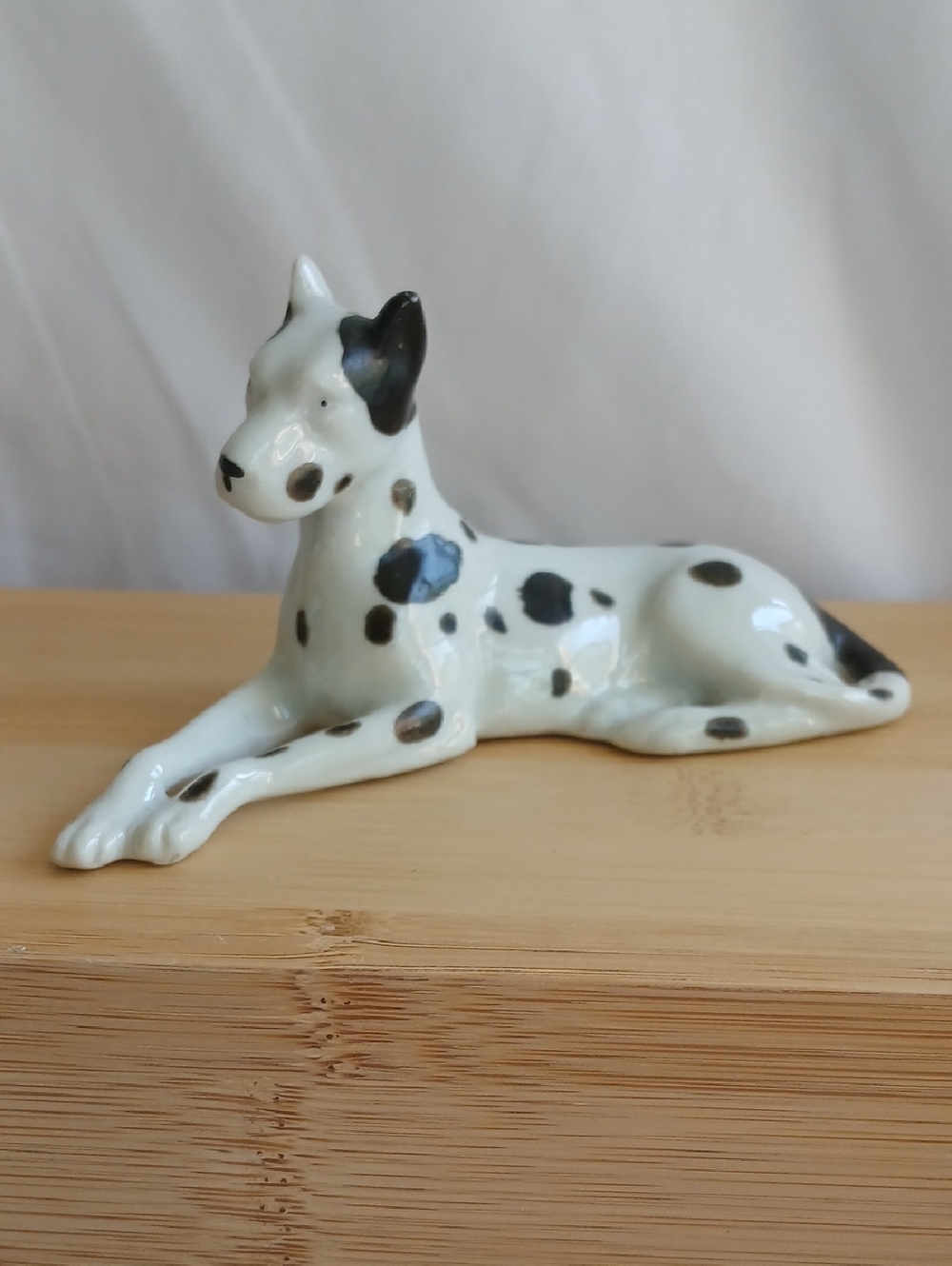 VTG Great Dane Dog Figurine Japan 4.5" Long